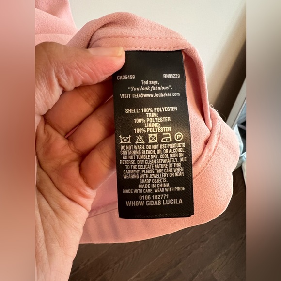 💖 Ted Baker blush pink dress Size 2 (US 4-6) - Picture 12 of 17